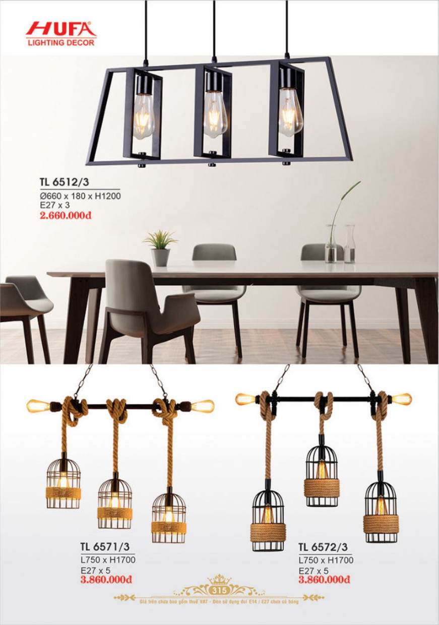 Bảng giá đèn trang trí HUFA